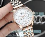 Replica Omega De Ville Complications Watch 2-Tone Rose Gold White Dial 41mm